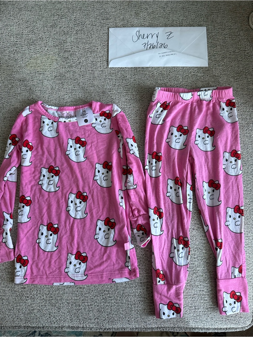 Posh Peanut Hello Kitty Ghosts Pajamas 3T
